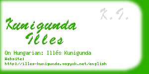 kunigunda illes business card